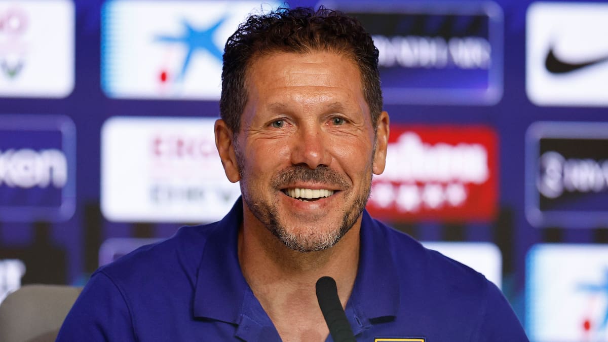 Simeone, en la rueda de prensa previa al Alavés
